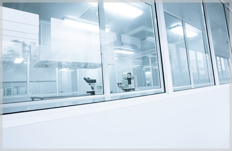 We develop windows and cladding panels for Clean Room Systems